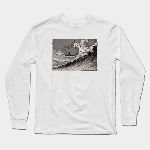 The Big Wave Long Sleeve T-Shirt by GrampaTony